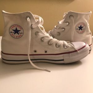 Women’s Converse high tops - white